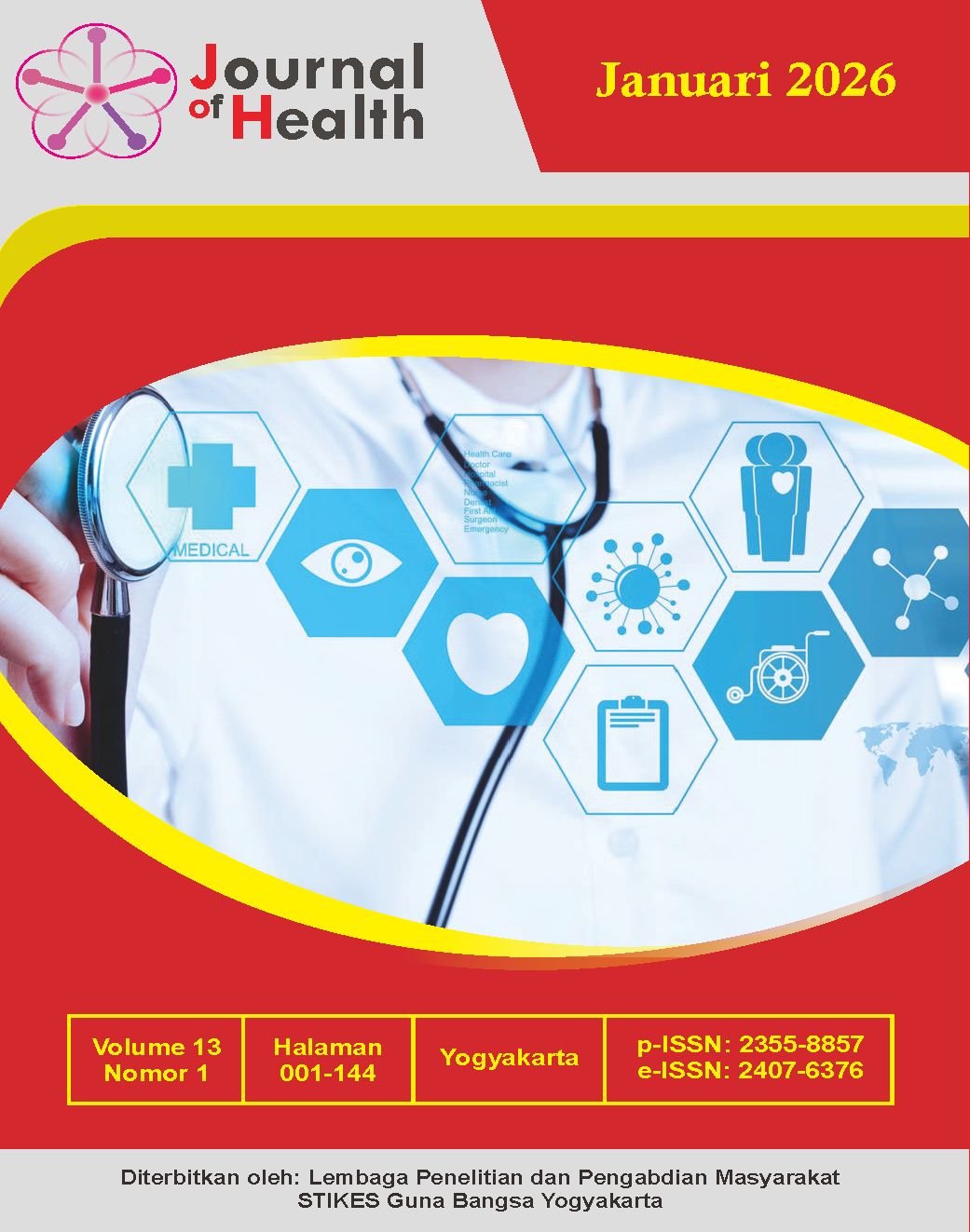 					View Vol. 13 No. 1 (2026): Journal of Health (JoH) - January
				
